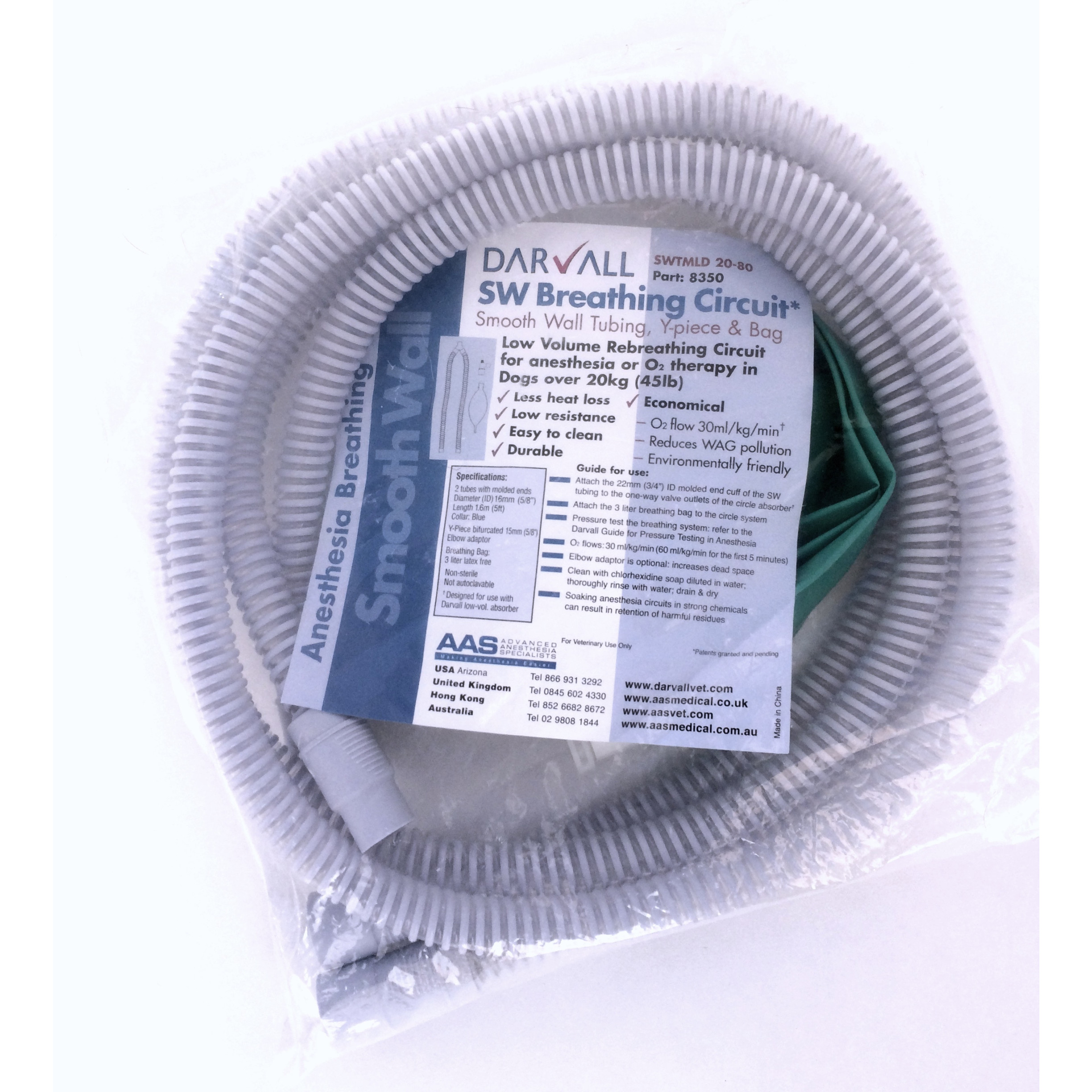Vet Direct Darvall Breathing Circuit Smooth Walled Tubing 3080kg